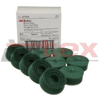 3M Bristle Discs roloc, hrubý zelený 50 mm