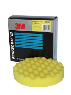 3M Perfect-it leštící kotouč pěnový random 130mm, bílý